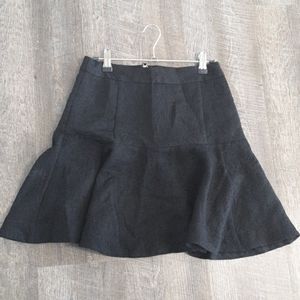 Black Ruffle Skirt Textured Cute Size 2